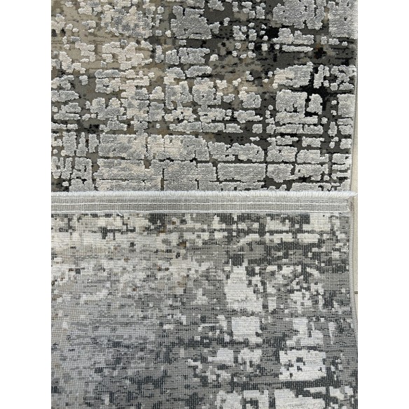 Tappeto moderno Ascension fondo beige disegno astratto misura 230x160 cm