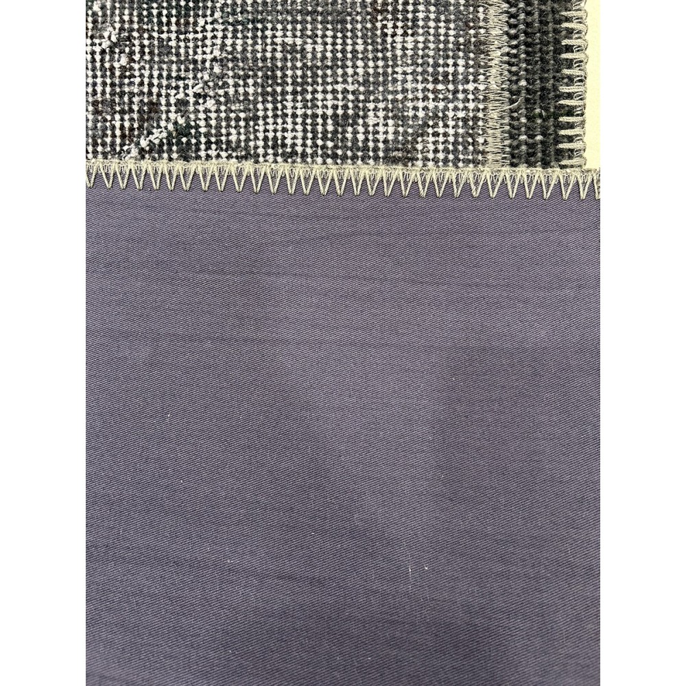 tappeto moderno patchwork grigio e nero 90x150 cm