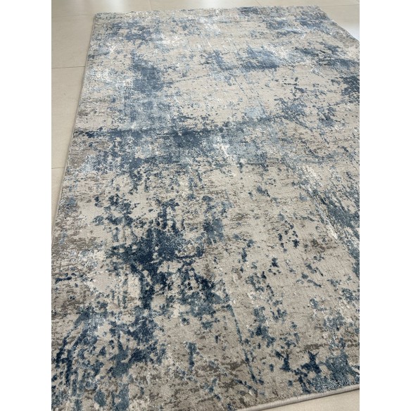 Tappeto moderno azzurro disegno astratto Montreal