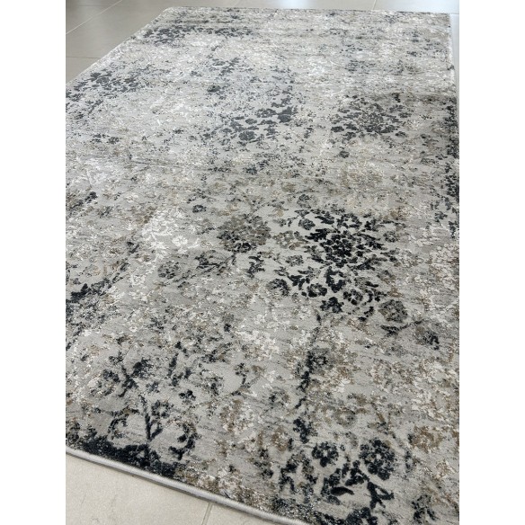 Tappeto moderno contemporaneo grigio e tortora