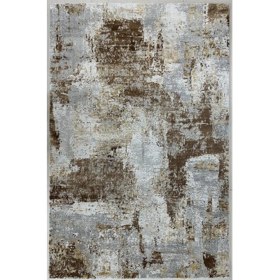 Tappeto moderno astratto montreal tortora e marrone