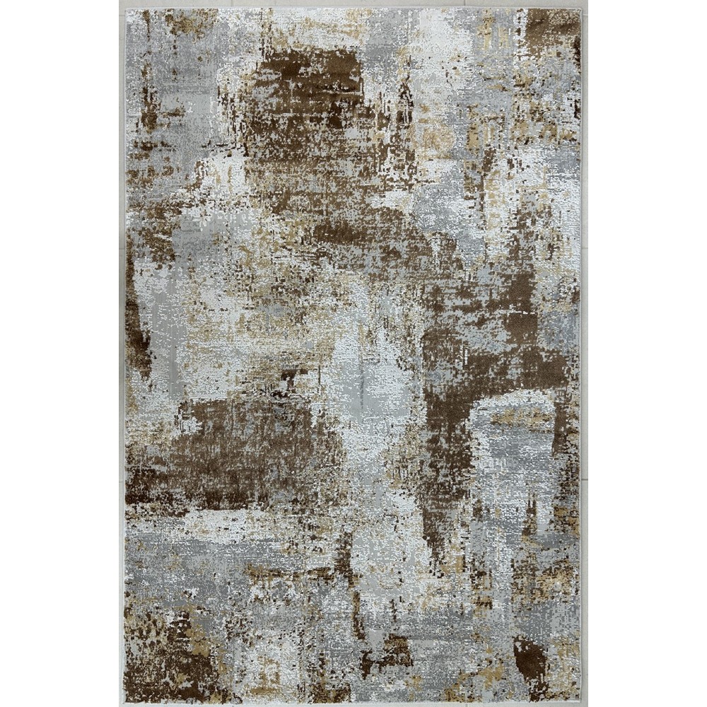 Tappeto moderno astratto montreal tortora e marrone