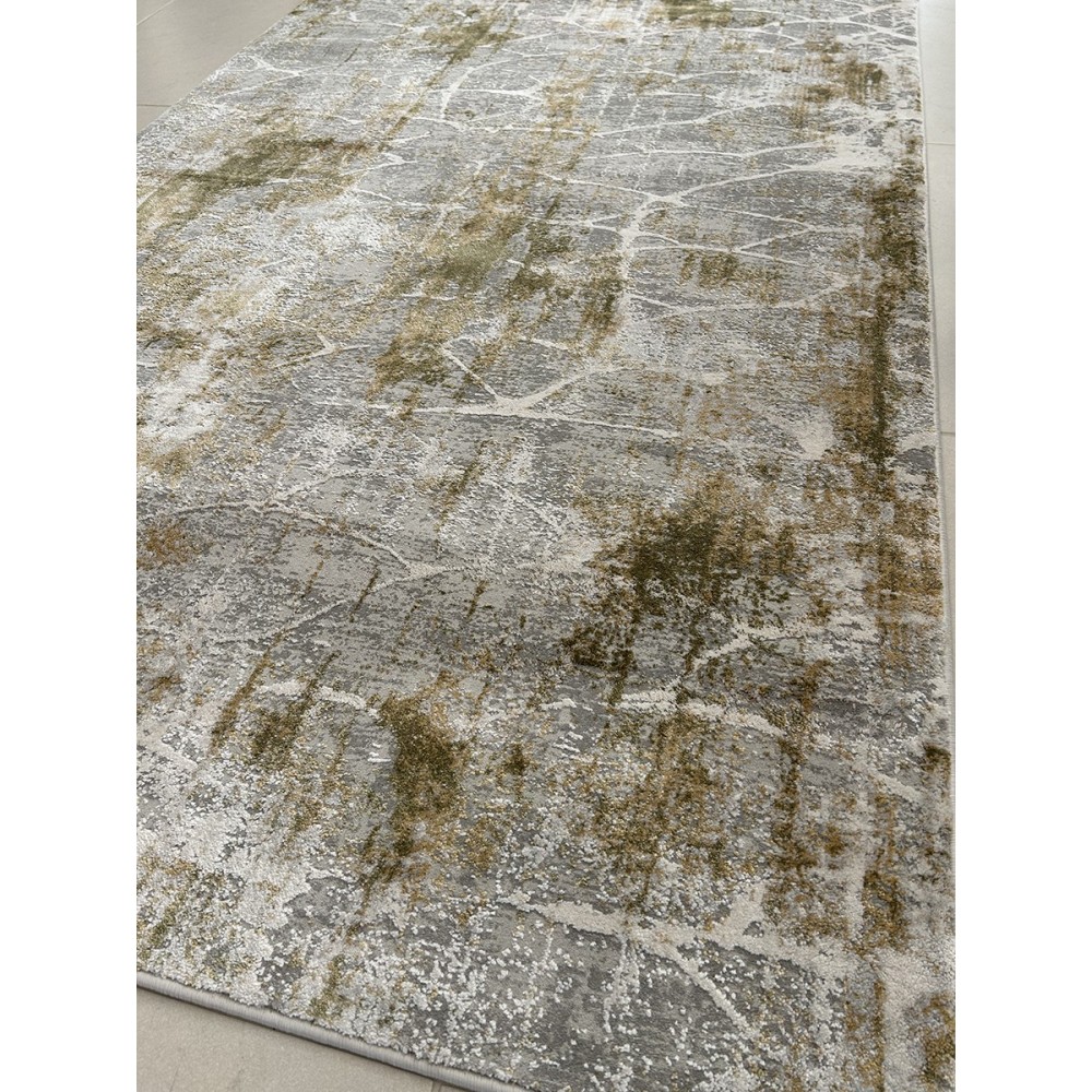 tappeto moderno montreal verde e grigio