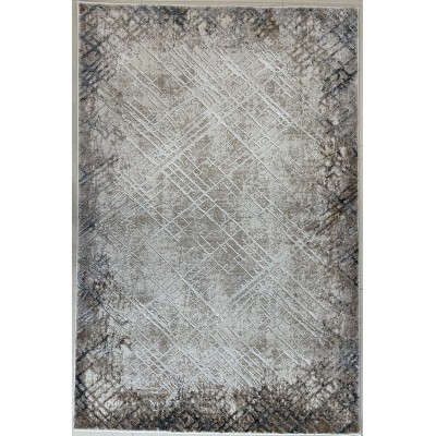 Tappeto moderno hera colore beige e tortora misura 150x80 cm
