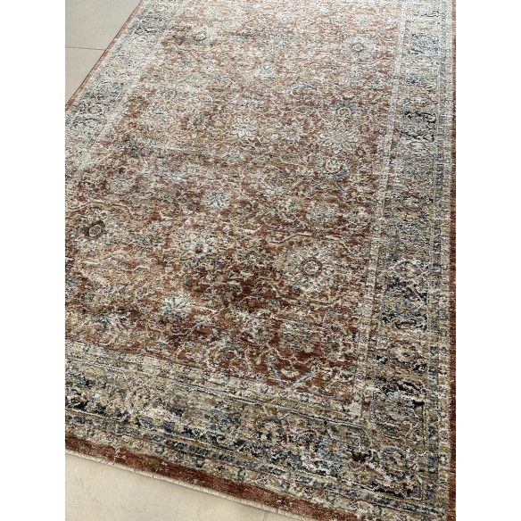 Tappeto moderno york colore ruggine misura 150x80 cm