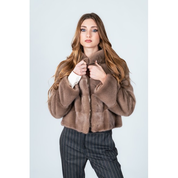 Pelliccia Corta in Visone Damy Baff – Modello 561