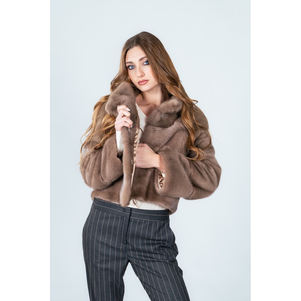Pelliccia Corta in Visone Damy Baff – Modello 561
