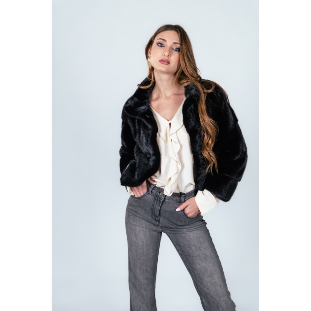 Pelliccia in Visone Damy Baff 75 cm – Modello 99/75