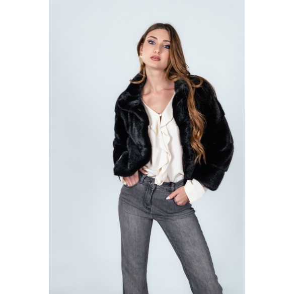 Pelliccia in Visone Damy Baff 75 cm – Modello 99/75