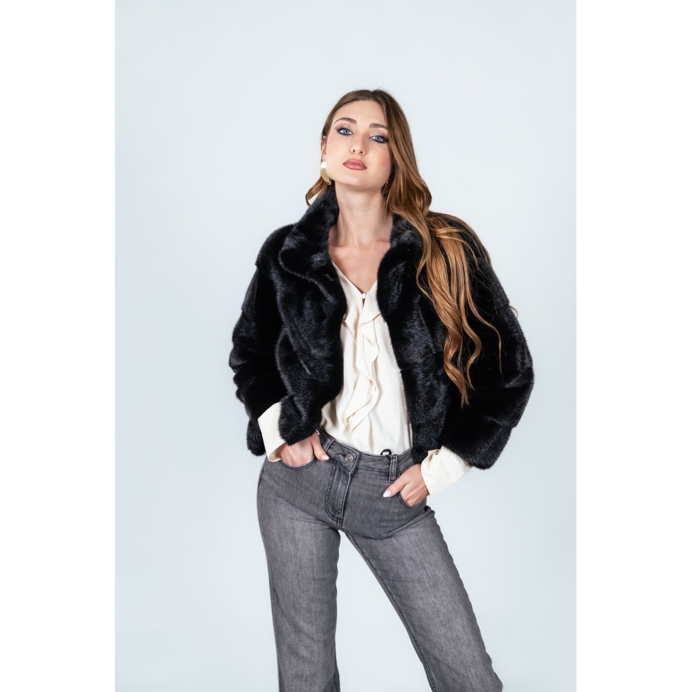 Pelliccia in Visone Damy Baff 75 cm – Modello 99/75