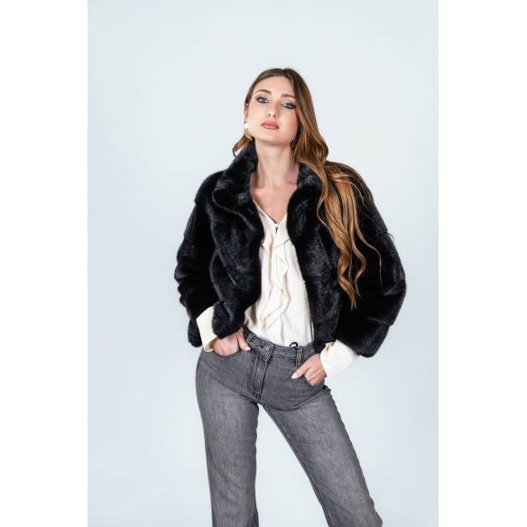 Pelliccia in Visone Damy Baff 75 cm – Modello 99/75