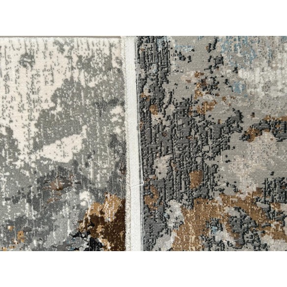 Tappeto Moderno Kalipso Astratto Azzurro/Oro/Marrone 180x120 cm