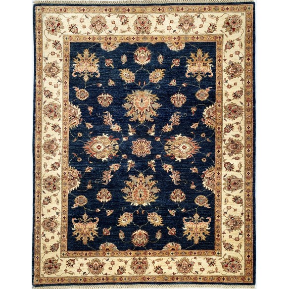 Tappeto in lana blu Ziegler misura 157x202 cm