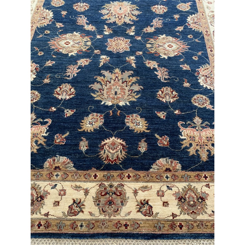 Tappeto in lana blu Ziegler misura 157x202 cm