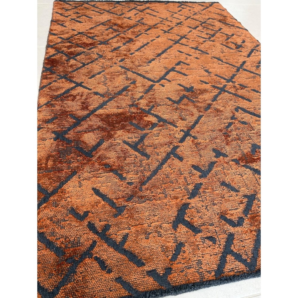 Tappeto Moderno ERA Arancio 180x120 cm – Design Vivace per Salotto