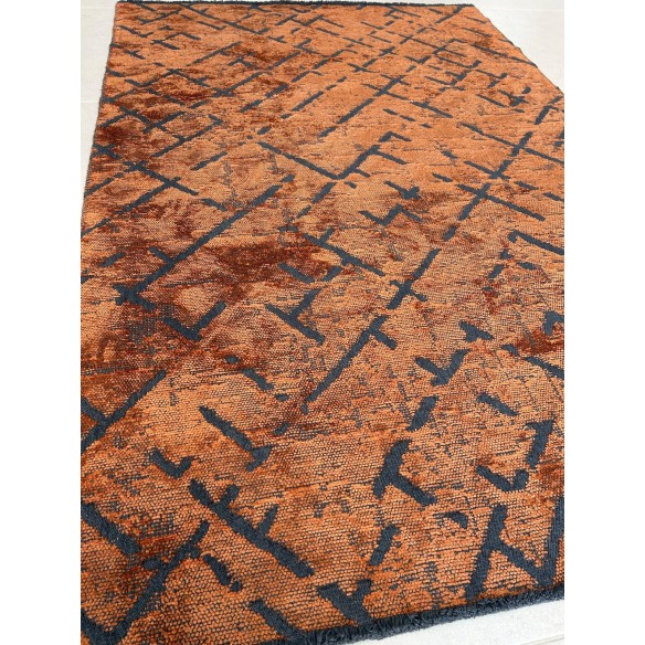 Tappeto Moderno ERA Arancio 180x120 cm – Design Vivace per Salotto