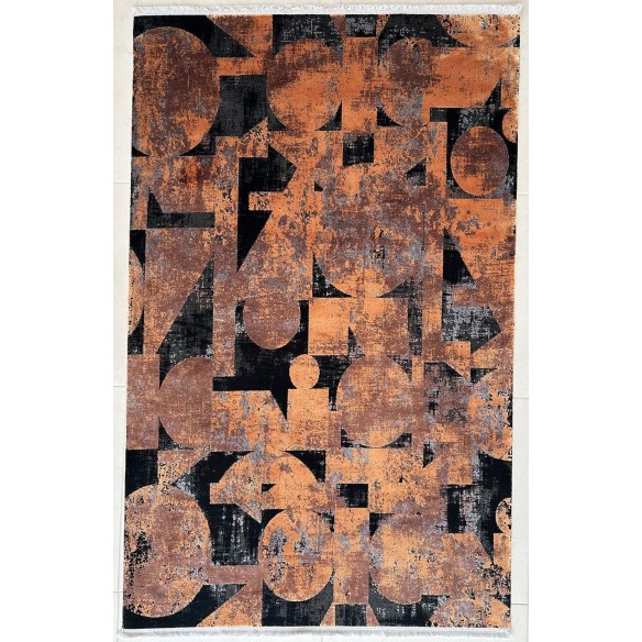Tappeto Moderno GLORIA Pierre Cardin Arancio/Nero 180x120 cm