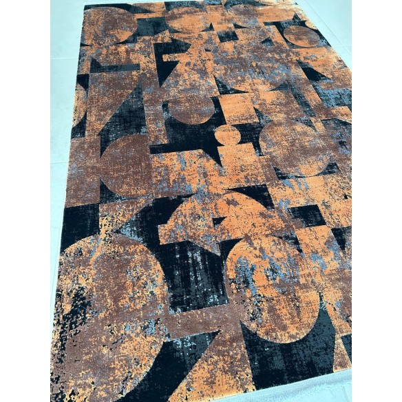 Tappeto Moderno GLORIA Pierre Cardin Arancio/Nero 180x120 cm