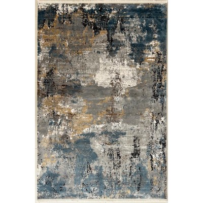 Tappeto Moderno KALIPSO Grigio/Blu 120x180 cm – Design Contemporaneo p