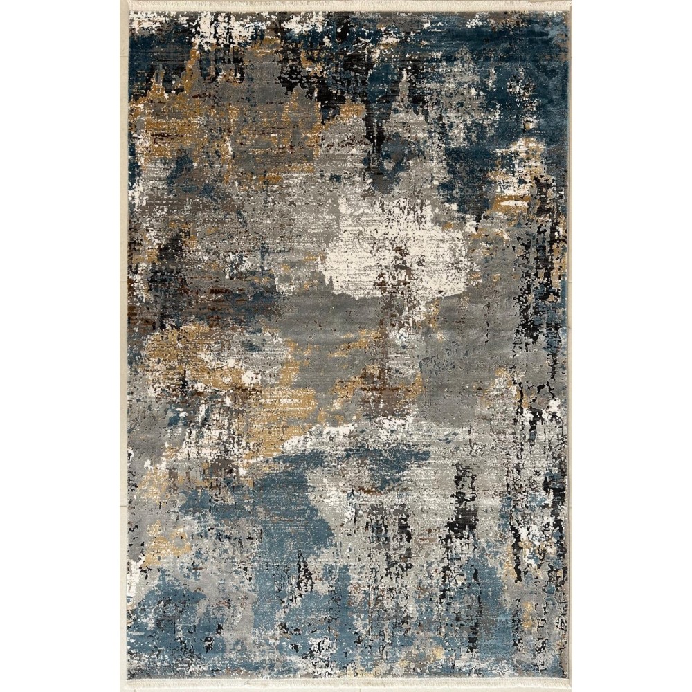 Tappeto Moderno KALIPSO Grigio/Blu 120x180 cm – Design Contemporaneo p