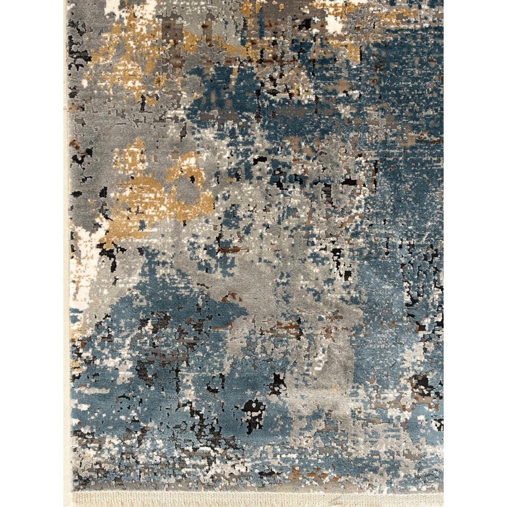 Tappeto Moderno KALIPSO Grigio/Blu 120x180 cm – Design Contemporaneo p
