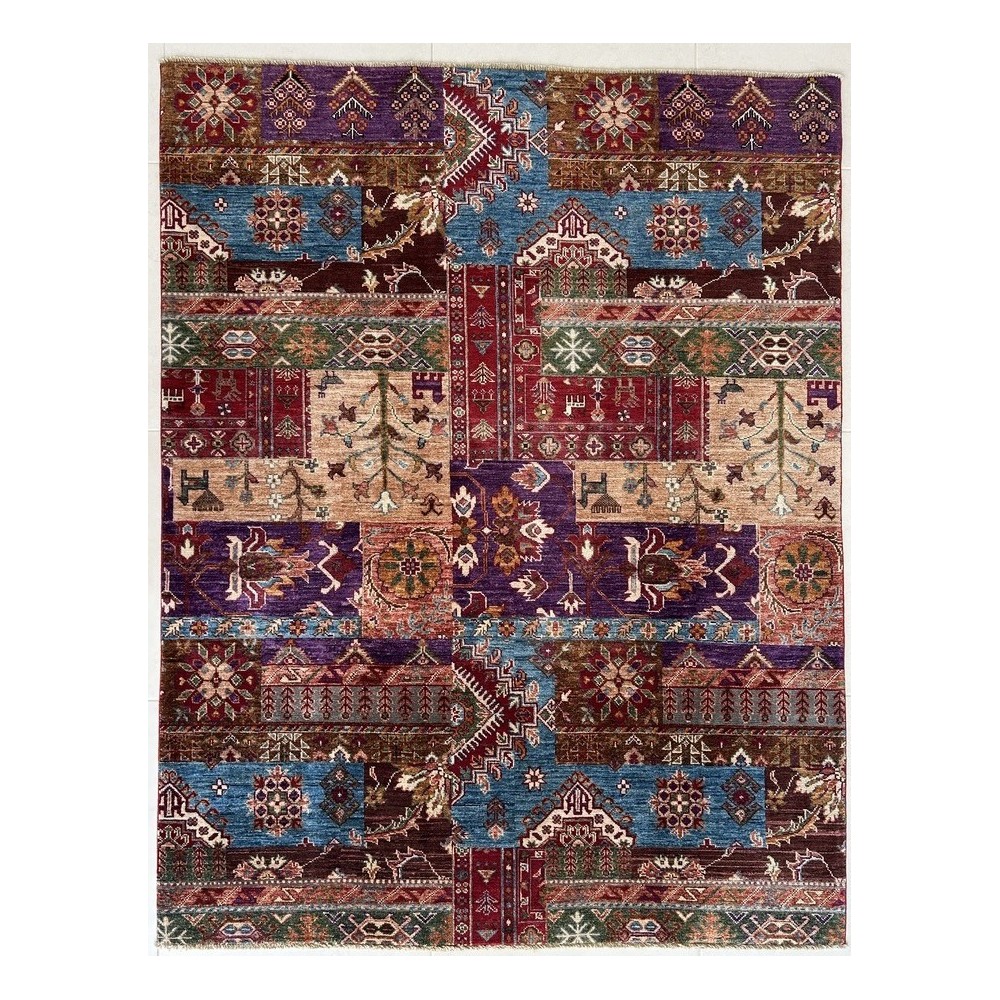 Tappeto Ziegler Patchwork Annodato a Mano – Orientale Artigianale