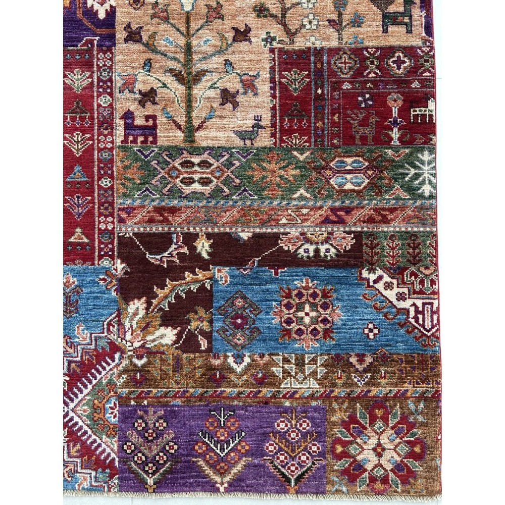 Tappeto Ziegler Patchwork Annodato a Mano – Orientale Artigianale