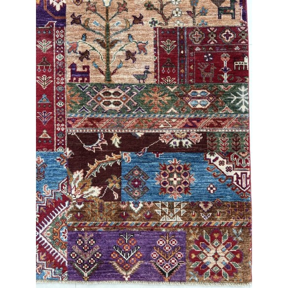 Tappeto Ziegler Patchwork Annodato a Mano – Orientale Artigianale