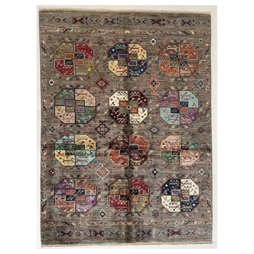 Tappeto Shabargan Annodato a Mano – Tappeto Orientale Artigianale di P