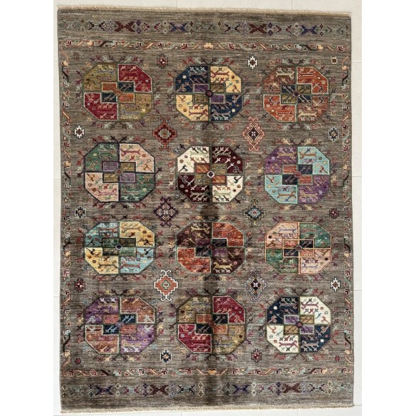 Tappeto Shabargan Annodato a Mano – Tappeto Orientale Artigianale di P