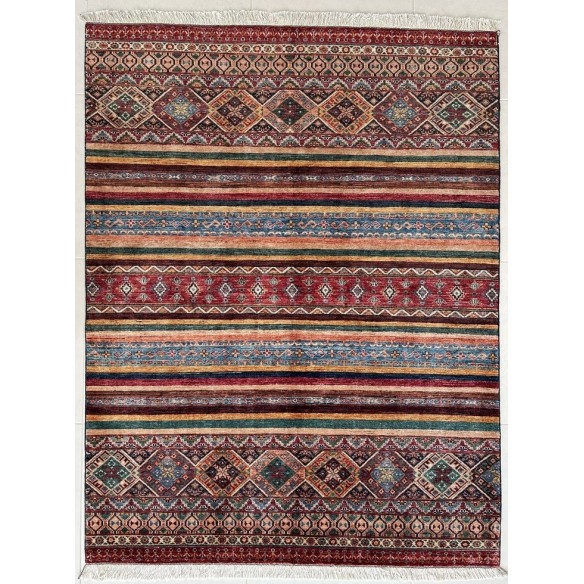 Tappeto Shabargan Annodato a Mano – Autentico Tappeto Orientale Artigi