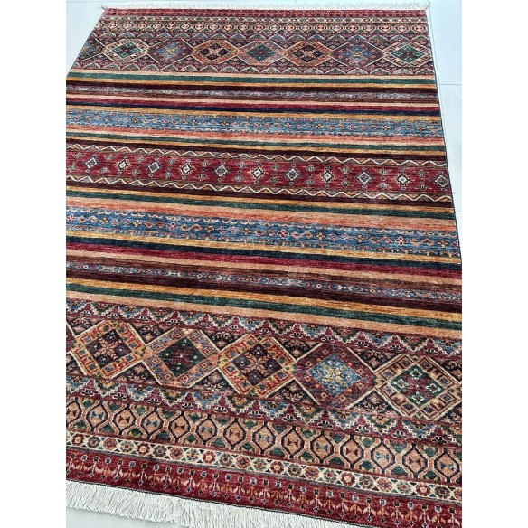 Tappeto Shabargan Annodato a Mano – Autentico Tappeto Orientale Artigi