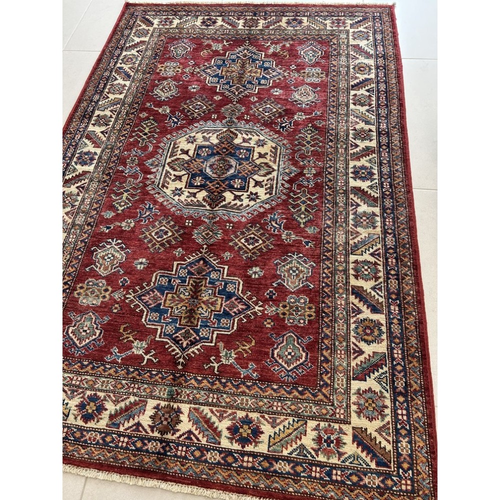 Tappeto Kazak Extra Fine Annodato a Mano – Autentico Tappeto Orientale