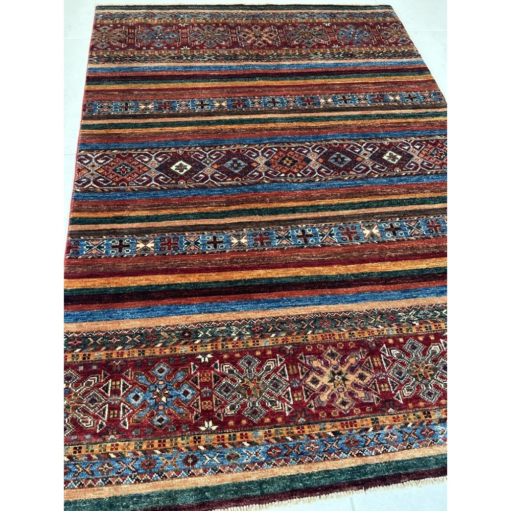 Tappeto Shabargan Annodato a Mano – Autentico Tappeto Orientale