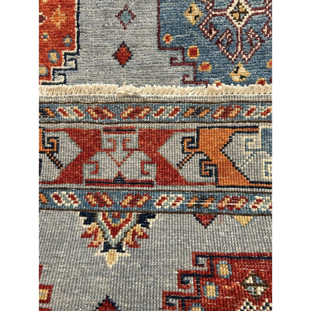 Tappeto Kazak 152x92 cm – Tappeto Orientale Geometrico di Carattere