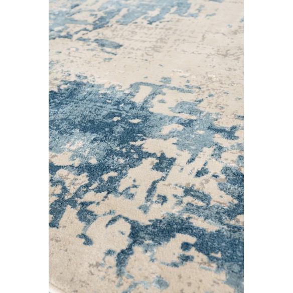 Tappeto Montreal Blue 200x200 cm Tappeto Moderno Quadrato per Salotto