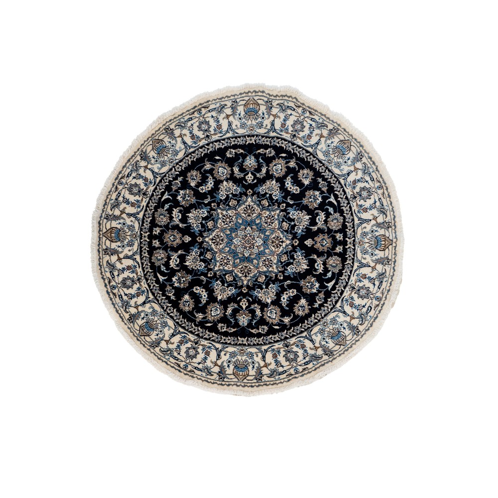 Tappeto NAIN Annodato a Mano 200x200 cm – Tappeto Orientale di Lusso