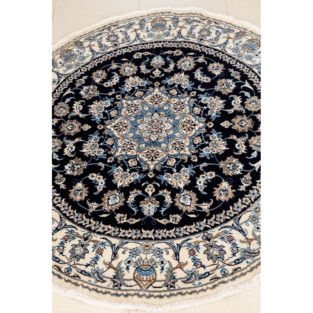 Tappeto NAIN Annodato a Mano 200x200 cm – Tappeto Orientale di Lusso