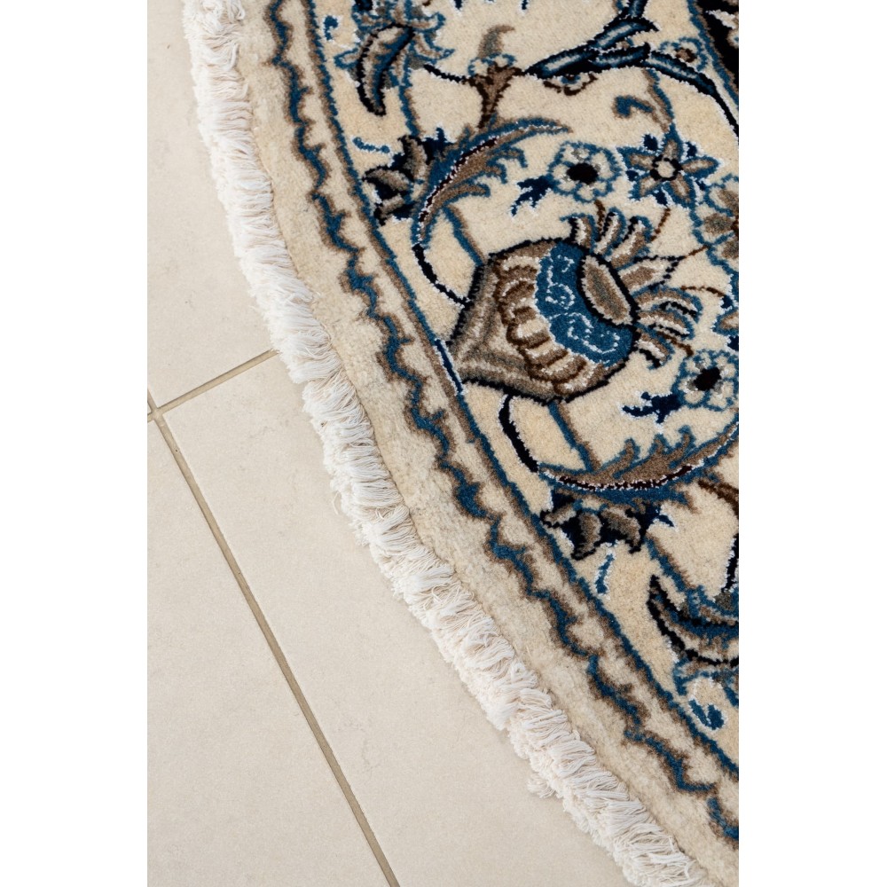 Tappeto NAIN Annodato a Mano 200x200 cm – Tappeto Orientale di Lusso