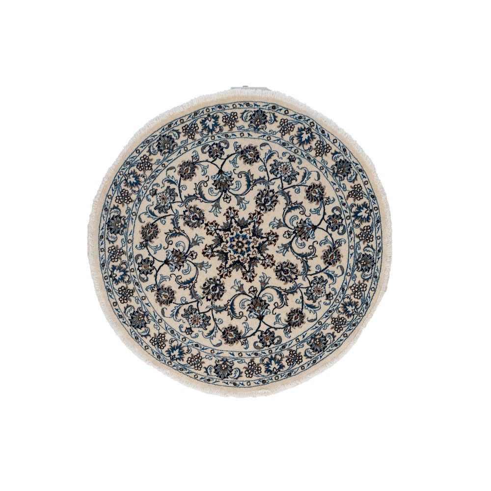 Tappeto NAIN Annodato a Mano 150x150 cm – Tappeto Persiano Elegante