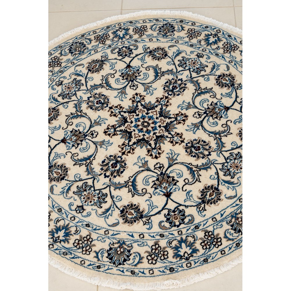 Tappeto NAIN Annodato a Mano 150x150 cm – Tappeto Persiano Elegante