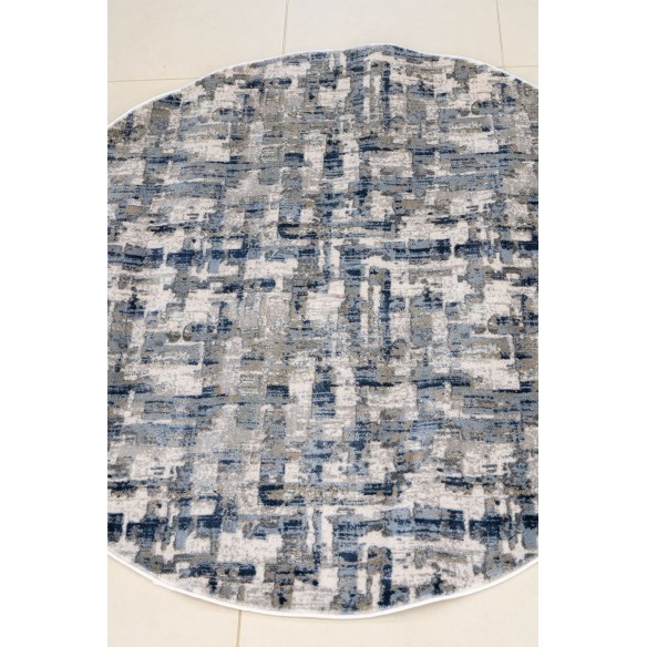 Tappeto Rotondo CASTILLA Cream Ø160 cm – Tappeto Moderno Beige Elegant