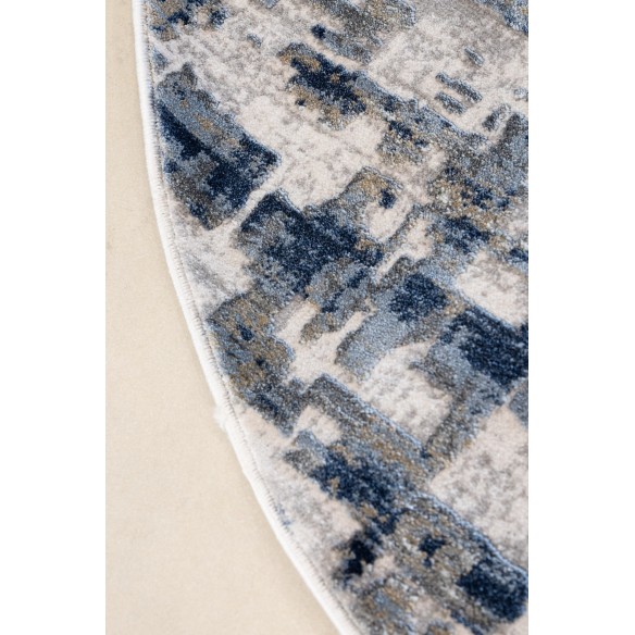 Tappeto Rotondo CASTILLA Cream Ø160 cm – Tappeto Moderno Beige Elegant