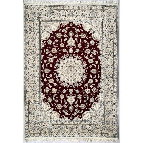 Tappeto persiano Nain rosso misura 172x240 cm