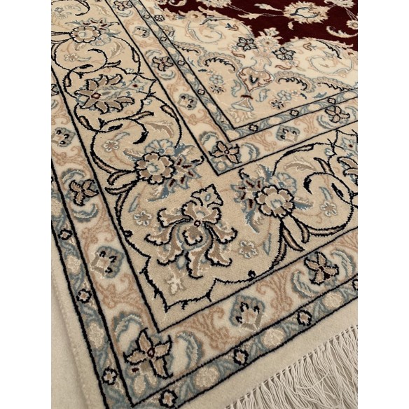 Tappeto persiano Nain rosso misura 172x240 cm