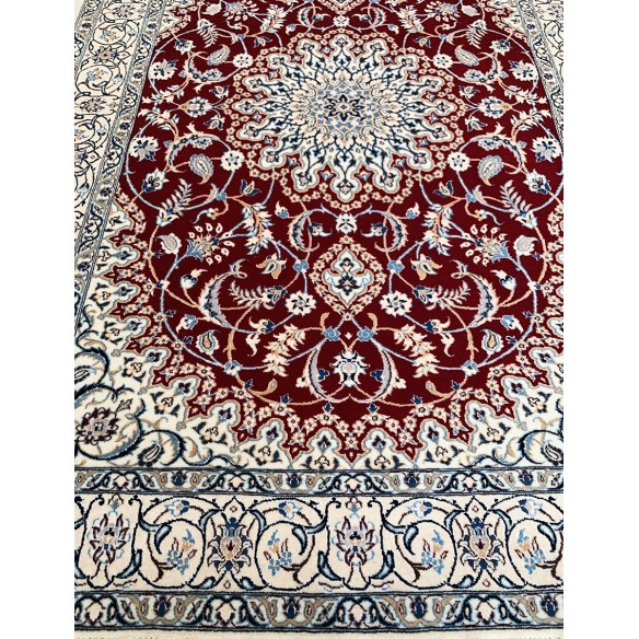 Tappeto persiano rosso Nain 6La misura 101x148