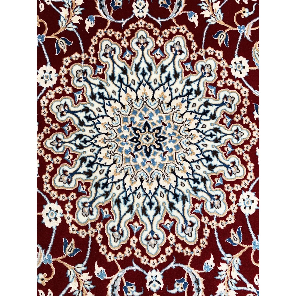 Tappeto persiano rosso Nain 6La misura 101x148