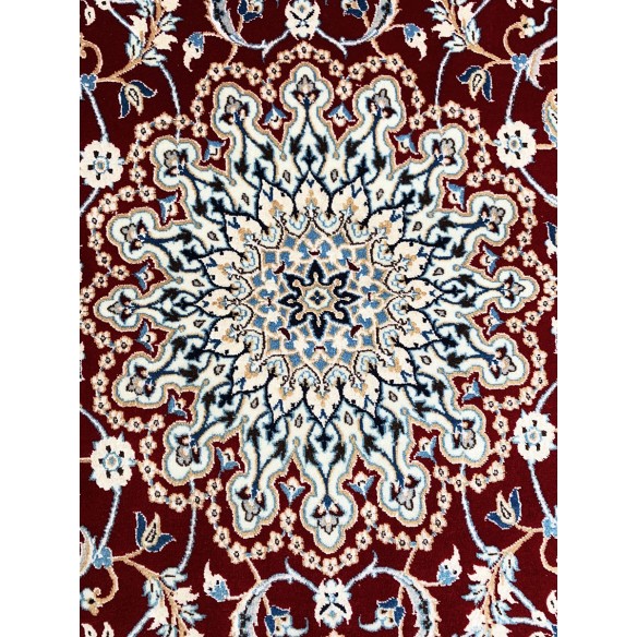Tappeto persiano rosso Nain 6La misura 101x148