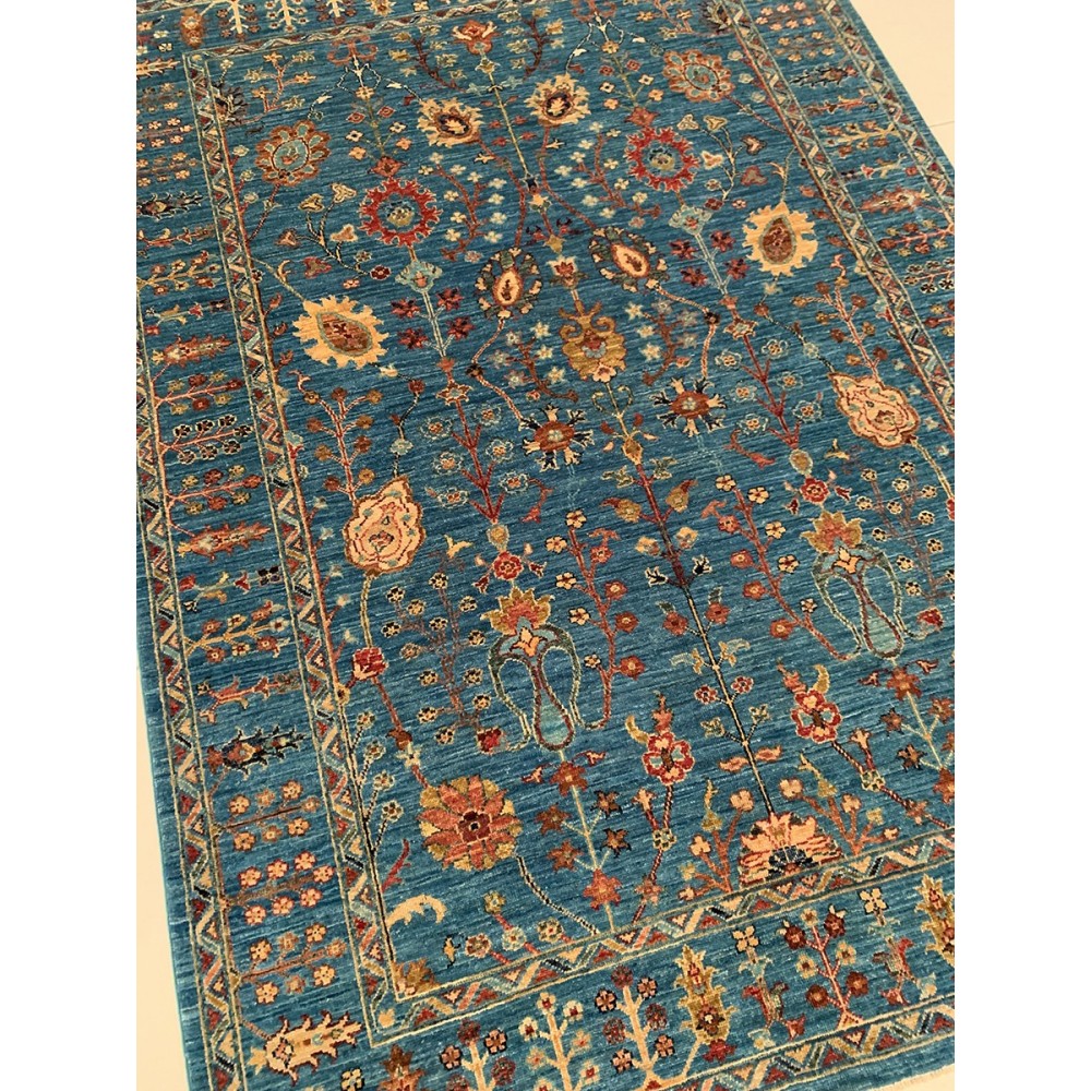 Tappeto Ziegler azzurro misura 145x203 cm