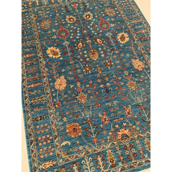 Tappeto Ziegler azzurro misura 145x203 cm